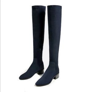 Zara Over the Knee Suede Boots